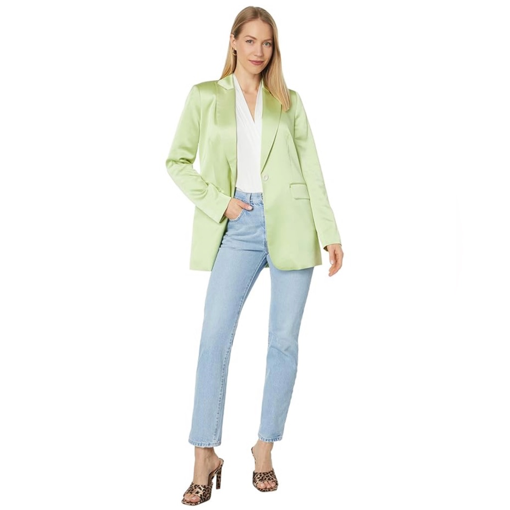 Vince Camuto Single-Breasted Blazer With Flap Pockets